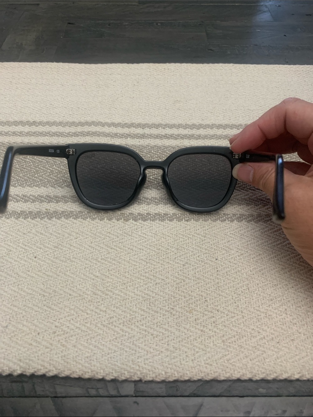 Quay Australia Noosa Black Oversized Cat-Eye Sunglasses - Picture 5 of 6